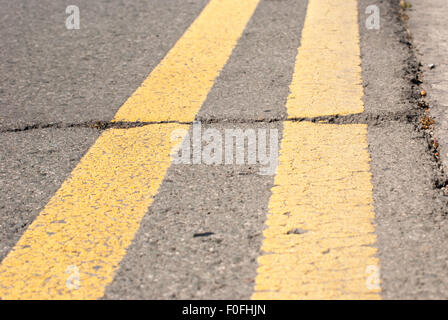 Yellow Lines On Asphalt Road Closeup High Res Stock Yellow Lines On Asphalt Road Closeup High Res Stock