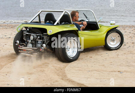 Beach Buggy On A Sandy Beach. VW Beetle Based Dune Buggy Car Stock ...