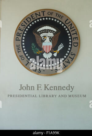 Presidential Seal Of The United States At The John F Kennedy Stock