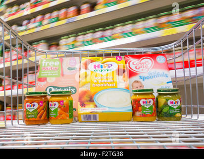 Baby Food In Tesco Supermarket, UK Stock Photo, Royalty Free Image ...