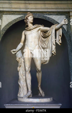 Statue Of Apollo Belvedere At The Vatican Museum Rome Italy This Sculpture Is Marble Copy Of