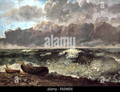 Gustave Courbet La Mer Orageuse The Stormy Sea Or La Vague The Wave