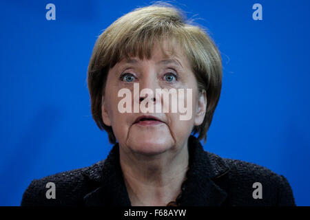 Berlin Germany Th Nov German Chancellor Angela Merkel Leaves