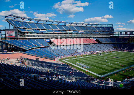 Elevated View Of Gillette Stadium Home Of Super Bowl Champs New