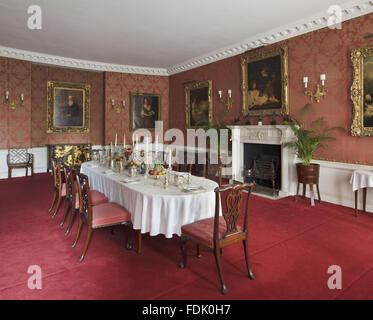 dining room in 19th century house, hadlow, kent stock photo dining room in 19th century house, hadlow, kent stock photo