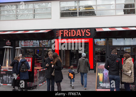 TGI Friday's Restaurant, Leicester Square, London Stock Photo, Royalty ...