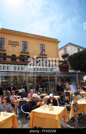 The Iconic Fauno Bar in the Piazza Tasso in Sorrento Italy Stock Photo