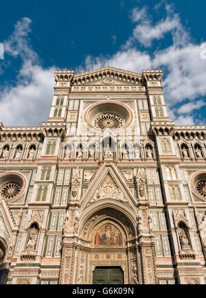 Decorations Of Santa Maria Del Fiore Cathedral Florence Italy Stock