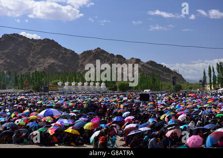 Pilgrims Kalachakra Initiations By The Dalai Lama Choklamsar Ladakh