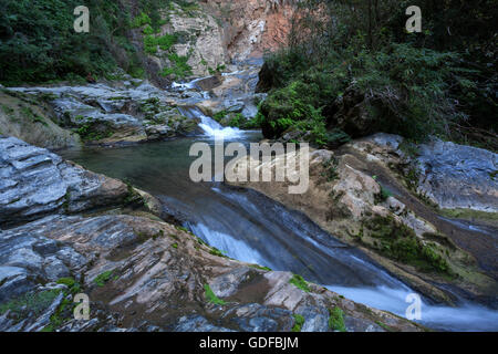 Waterfall At Salto Del Caburni Topes De Collantes National Park Stock