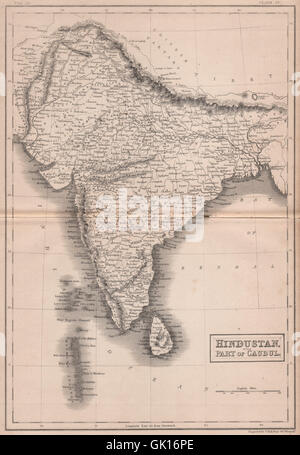 Map Of Hindustan ; Hindustan ; India Stock Photo, Royalty Free Image ...