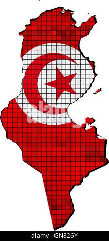 Tunisia Flag And Map In Vector Illustration Stock Vector Image Art