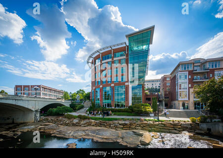 Modern Architecture Greenville Sc buildings along the reedy river, in downtown greenville, south Modern Architecture Greenville Sc buildings along the reedy river, in downtown greenville, south