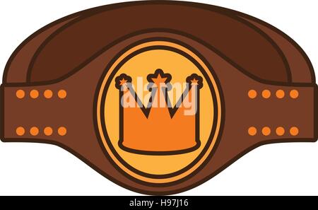 boxing belt isolated icon vector illustration design Stock Vector Art