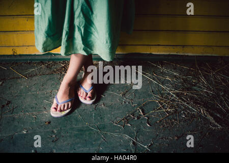 Young Girl with painted Toe Nails Stock Photo: 51727231 - Alamy