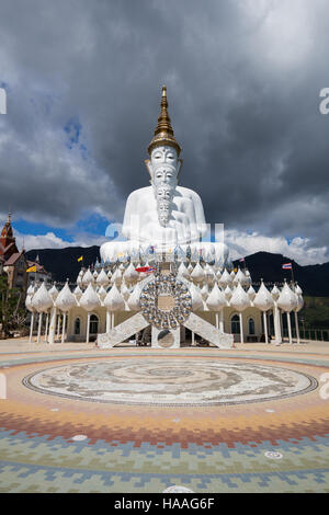 Five Buddhas At Wat Phra Thad Pha Son Kaew Temple Phetchabun Thailand