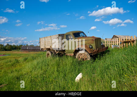 Old Soviet Truck Blue Truck Stock Photo Alamy