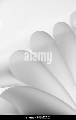 A Macro Abstract Background Picture Of Sheets Of Paper Wavy Twisted