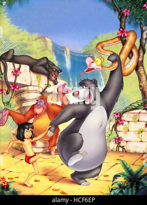 THE JUNGLE BOOK Mowgli Baloo Bagheera 1967 Walt Disney Courtesy Of