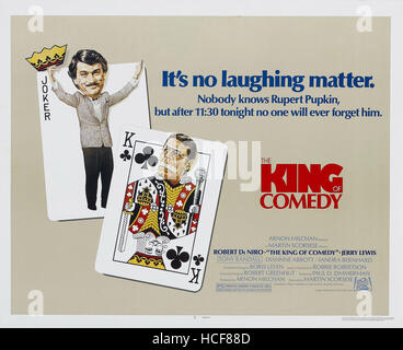 THE KING OF COMEDY US Poster Art From Left Robert De Niro Jerry