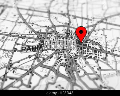 Street map Parma Italy