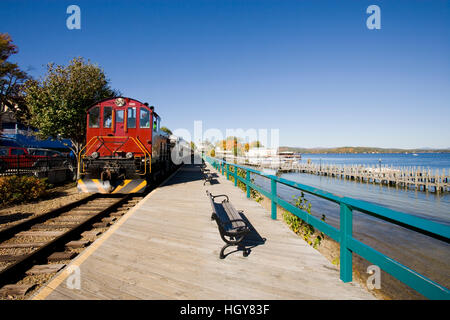 Scenic Railroad At Weirs Beach In Laconia New Hampshire Lake