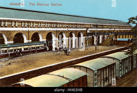 allahabad india railway station pradesh uttar alamy