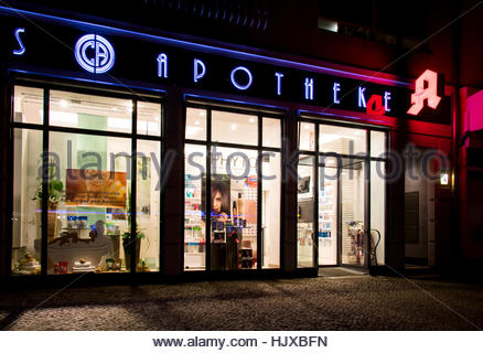 Sign Of A Pharmacy In Berlin Germany Stock Photo, Royalty Free Image ...