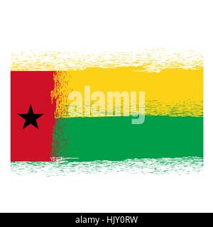 An Illustration Of Guinea Bissau Grunge Flag Stock Vector Image Art