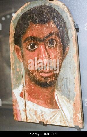 Fayum Mummy Portrait Egyptian Ptolemaic Collection Louvre Museum