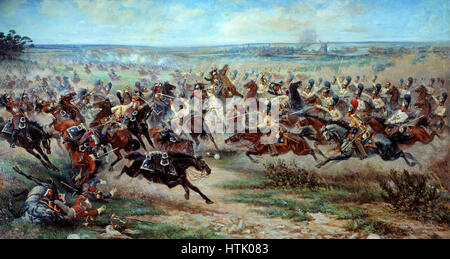 Charge Of French Cuirassiers Stock Photo, Royalty Free Image: 76388189 