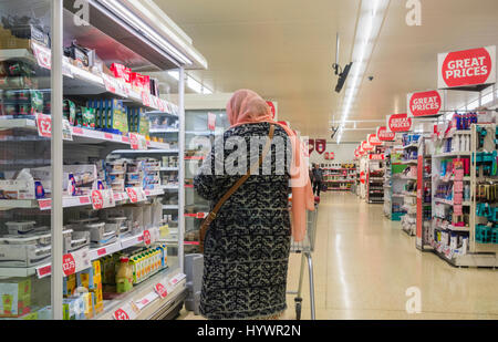 supermarket alamy sainsburys aisle middlesbrough sainsbury