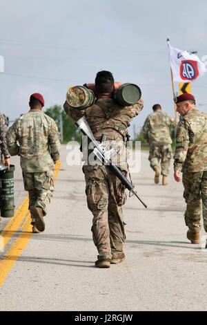 A Paratrooper Assigned To Alpha Company 307th Brigade Engineer