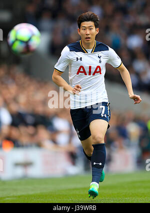 Heung Min Son Of Tottenham Hotspur Fc In Action During Uefa Champions