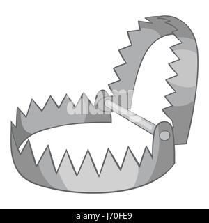 Sharp metal trap icon, icon cartoon Stock Vector Art & Illustration