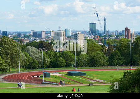 The Parliament Hill Fields Athletics Track In London All Weather