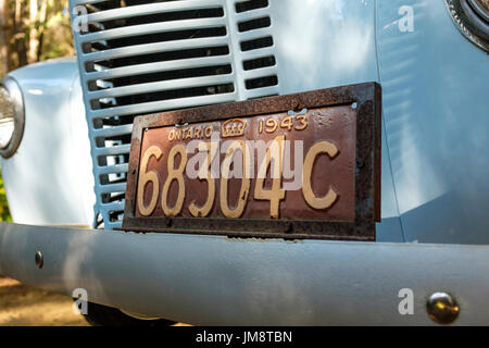 License Plate On Car From Back To The Future Movies Reads Outatime At