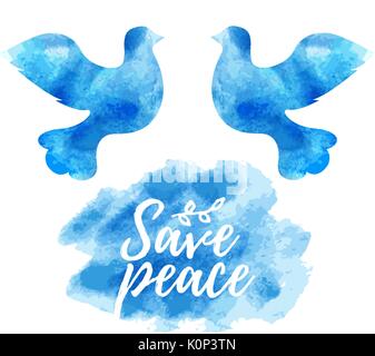 Earth And White Dove Peace Symbol Vector Illustration Eps Stock