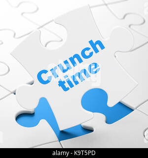 Finance Concept Crunch Time On Digital Paper Background Stock Photo