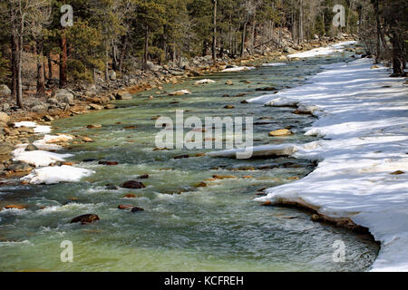winter creek curve snow trees water reflections mysterious mist of nature riverbank snowy scenic view trees reflect in water tranquil winter stock photo royalty free winter creek curve snow trees water reflections mysterious mist of nature riverbank snowy scenic view trees reflect in water tranquil winter stock photo royalty free