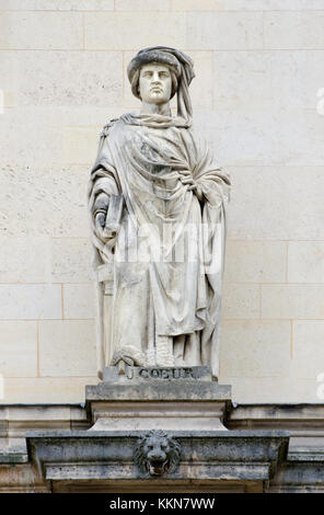 Statue Of Jacques Coeur 1395 1456 French Businessman In The Cour