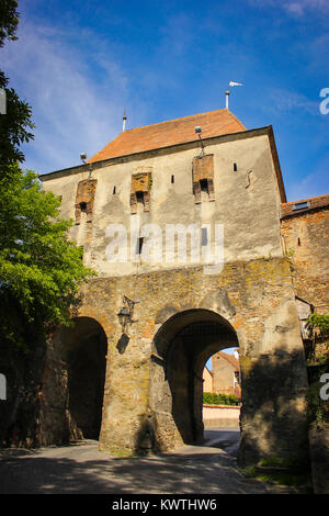 Romania, Mures County, Sighisoara City, The Citadel, Clock Tower Stock Photo, Royalty 