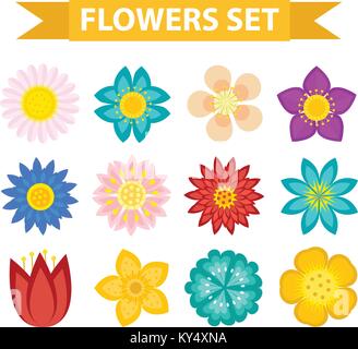 Vector Set Of Colorful Floral Cards With Birds And Flowers Stock Vector