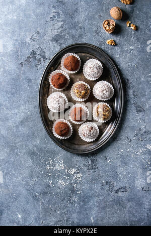 Christmas Ball On Blue Background Stock Photo Alamy