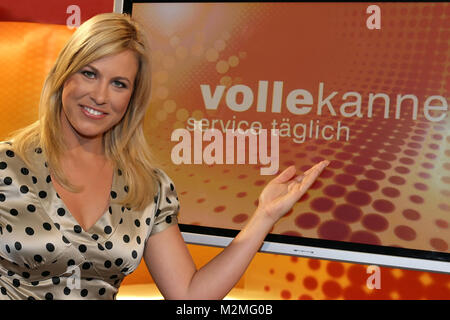 Nadine Krüger beim Fototermin am 28 April 2009 im Studio des ZDF