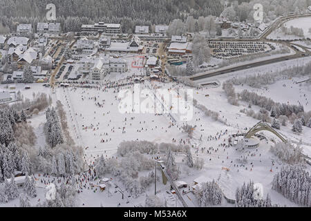 Aerial View St Georg Schanze At Winterberg In North Rhine Westphalia