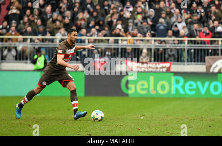 01 April 2018 Germany Hamburg Soccer 2nd Bundesliga FC St Pauli