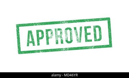 Vector Illustration Of Green Accepted Stamp Icon Stock Vector Image