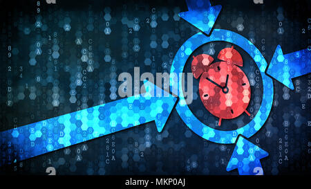 Time Concept Alarm Clock On Grunge Wall Background Stock Photo Alamy