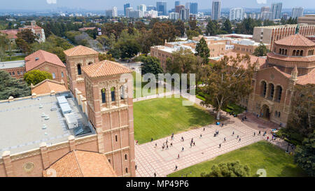 Royce Hall And Powell Library Dickson Court Ucla Campus University